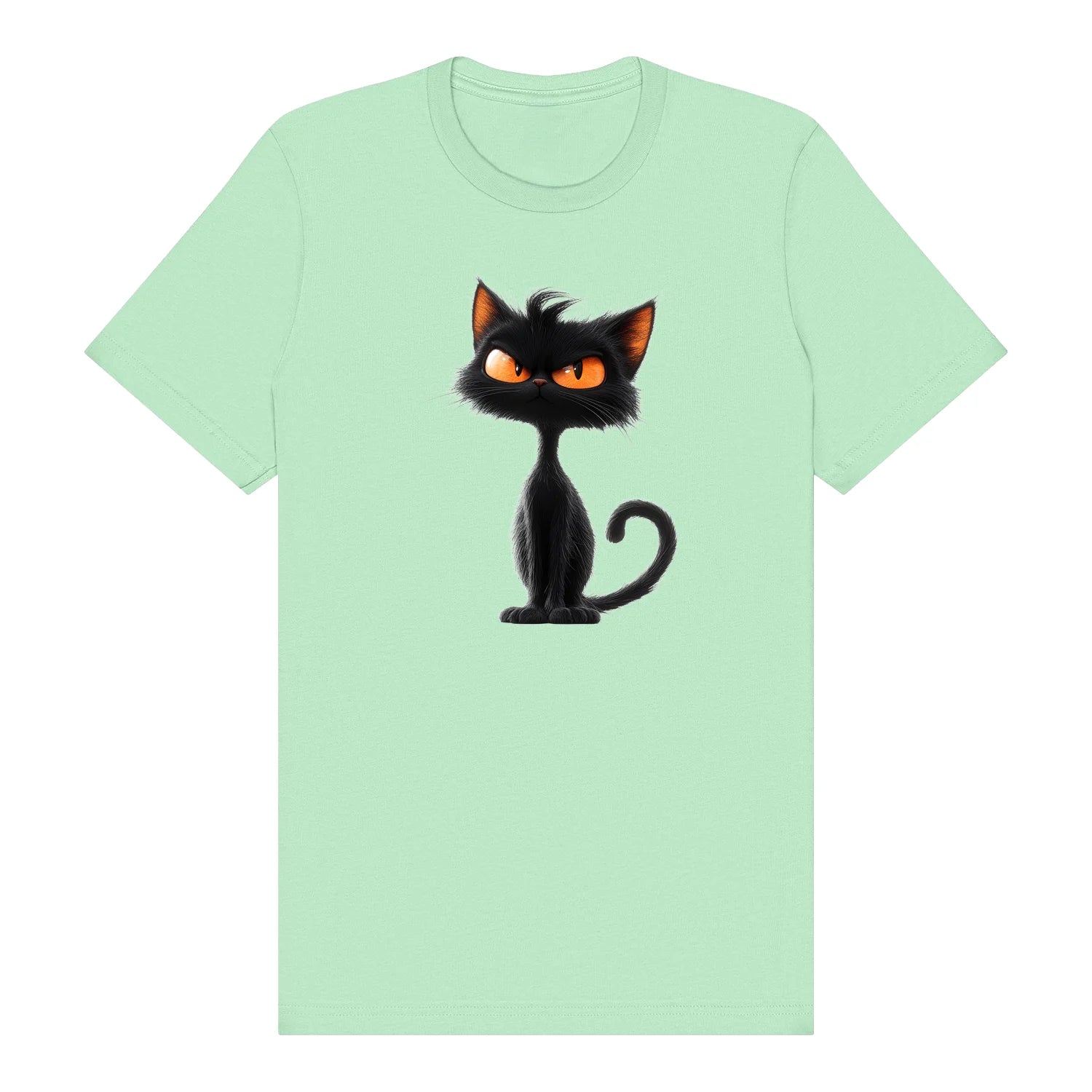 T-shirt Cat graphic 0048 - Mint
