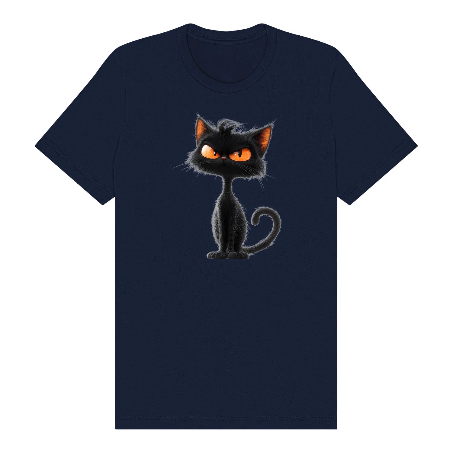 T-shirt Cat graphic 0048 - Navy