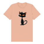 T-shirt Cat graphic 0048 - Peach
