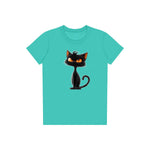 T-shirt Cat graphic 0048 - Teal