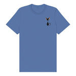 T-shirt Cat graphic 0049 - Columbia Blue