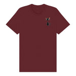 T-shirt Cat graphic 0049 - Maroon