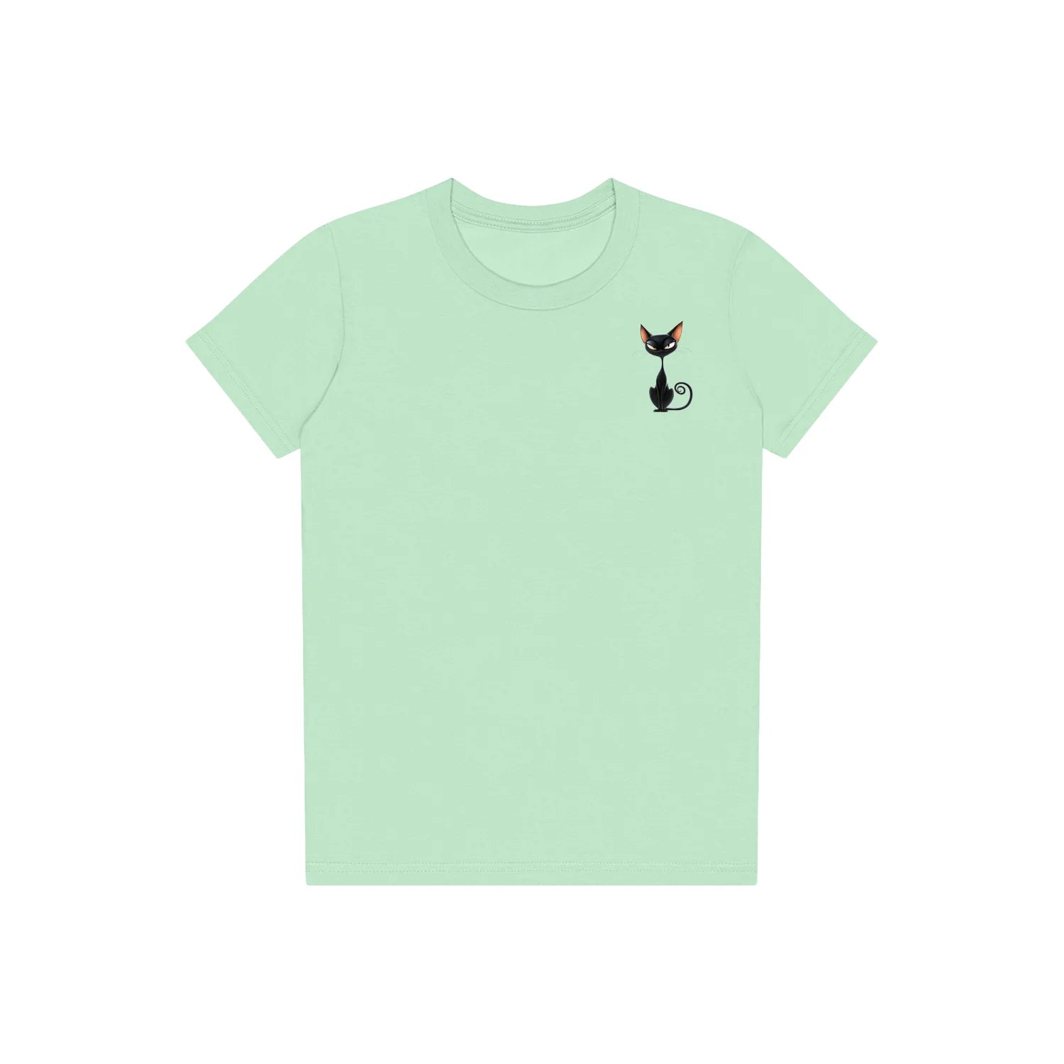 T-shirt Cat graphic 0049 - Mint