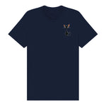 T-shirt Cat graphic 0049 - Navy