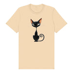 T-shirt Cat graphic 0049 - Soft Cream