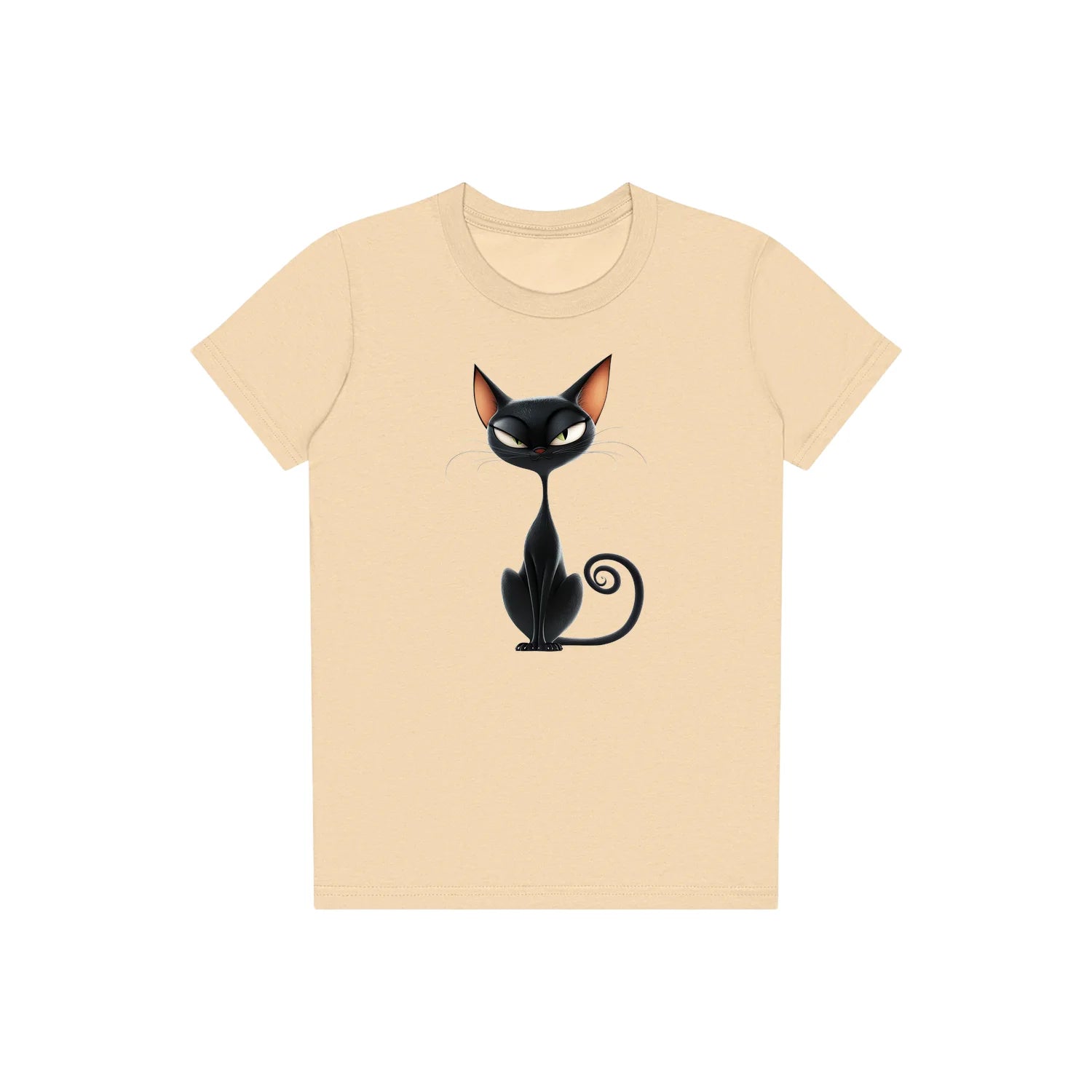 T-shirt Cat graphic 0049 - Soft Cream