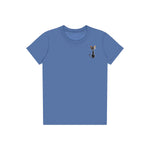 T-shirt Cat graphic 0050 - Columbia Blue