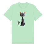 T-shirt Cat graphic 0050 - Mint