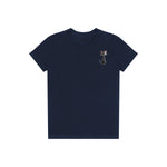 T-shirt Cat graphic 0050 - Navy