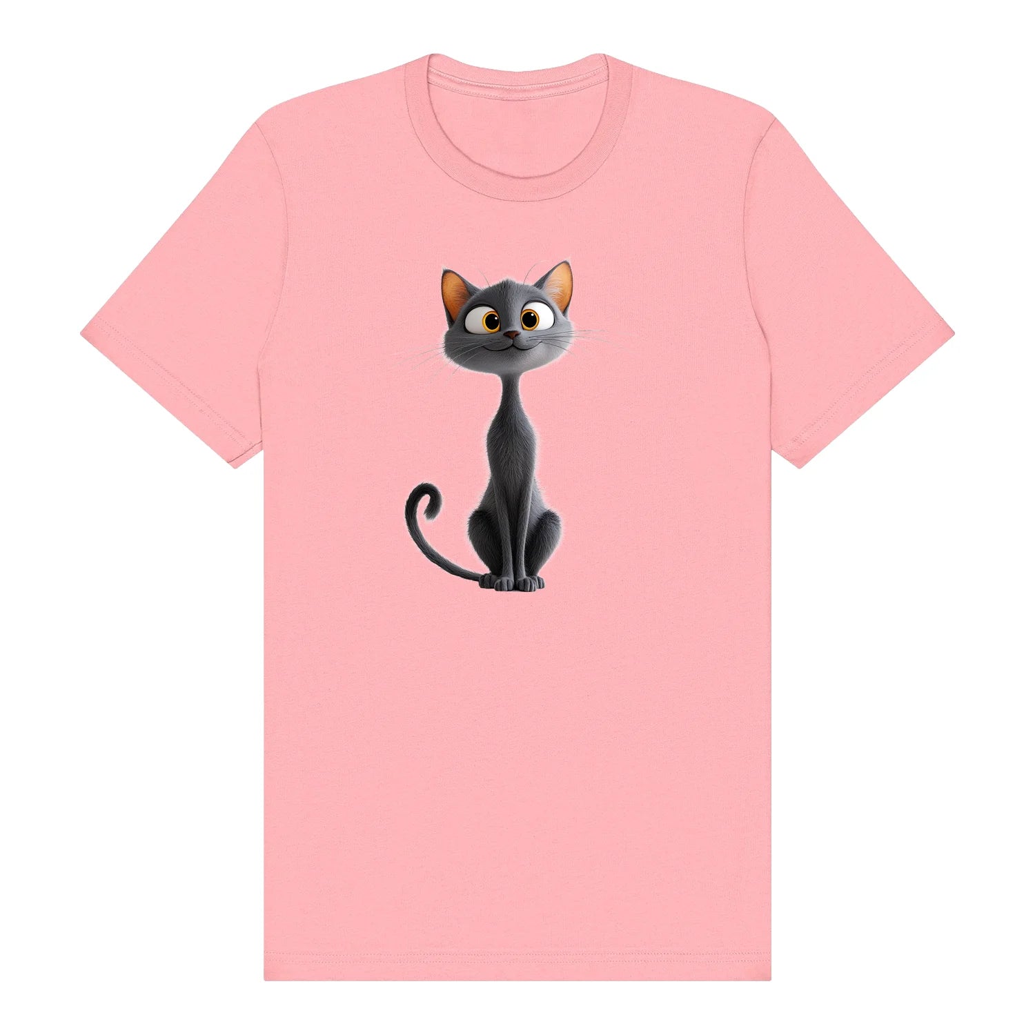 T-shirt Cat graphic 0050 - Pink