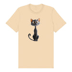 T-shirt Cat graphic 0050 - Soft Cream