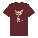 T-shirt Cat graphic 0051 - Maroon