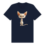 T-shirt Cat graphic 0051 - Navy