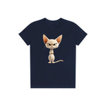 T-shirt Cat graphic 0051 - Navy