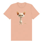 T-shirt Cat graphic 0051 - Peach