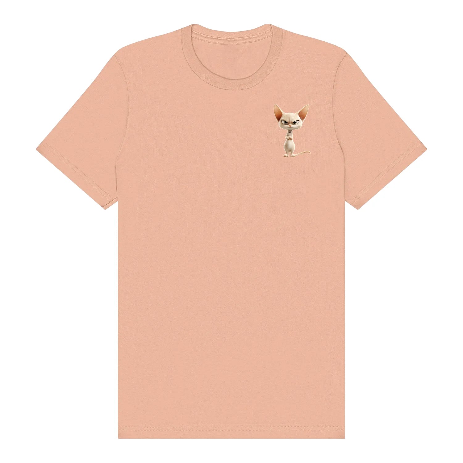T-shirt Cat graphic 0051 - Peach