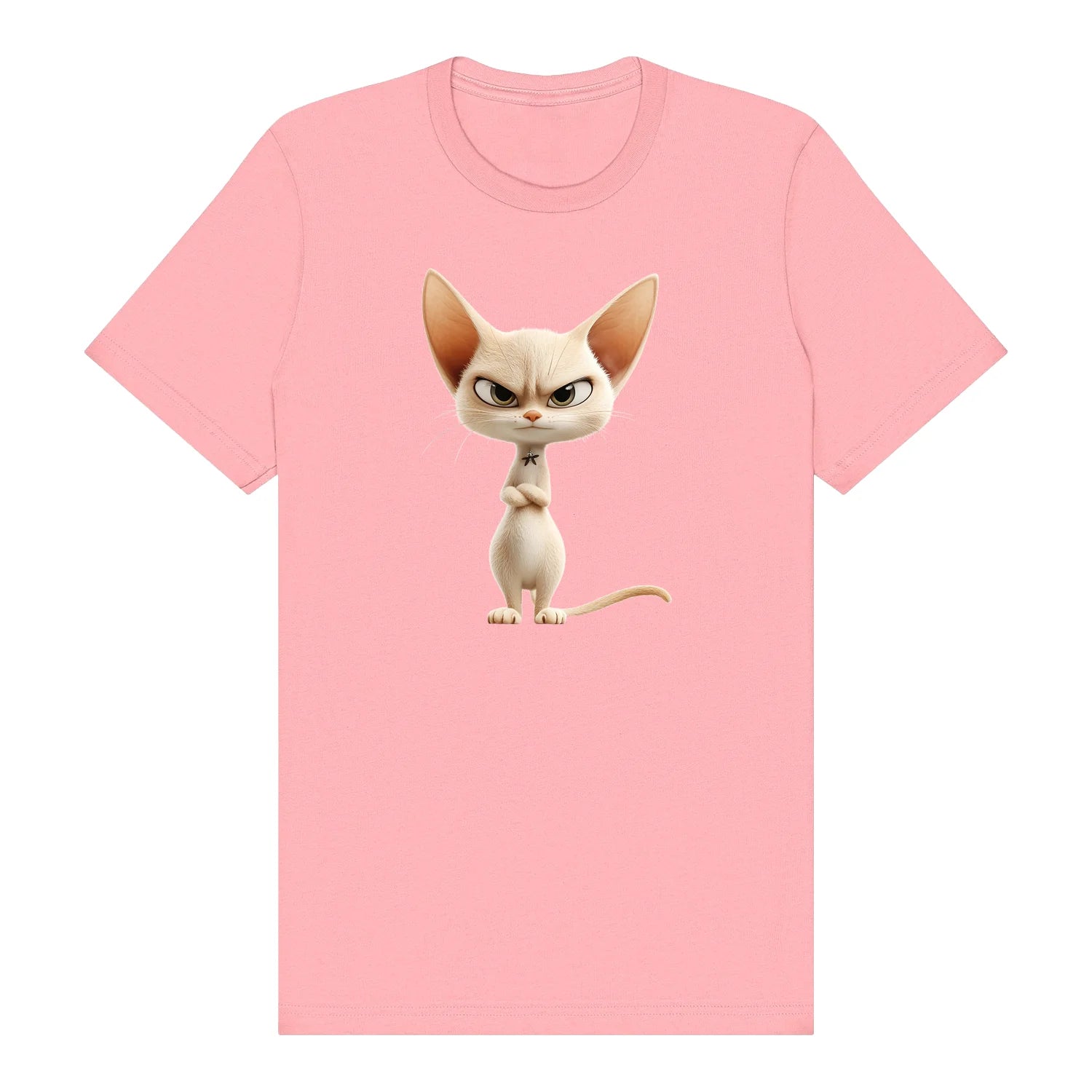 T-shirt Cat graphic 0051 - Pink