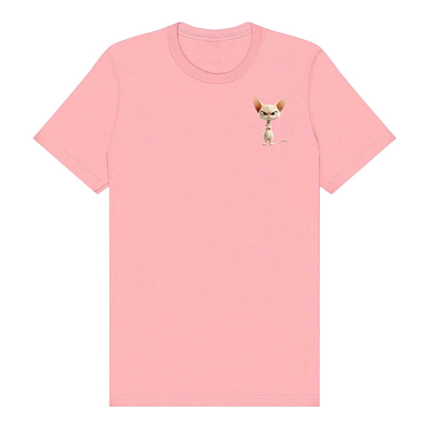 T-shirt Cat graphic 0051 - Pink