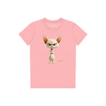 T-shirt Cat graphic 0051 - Pink