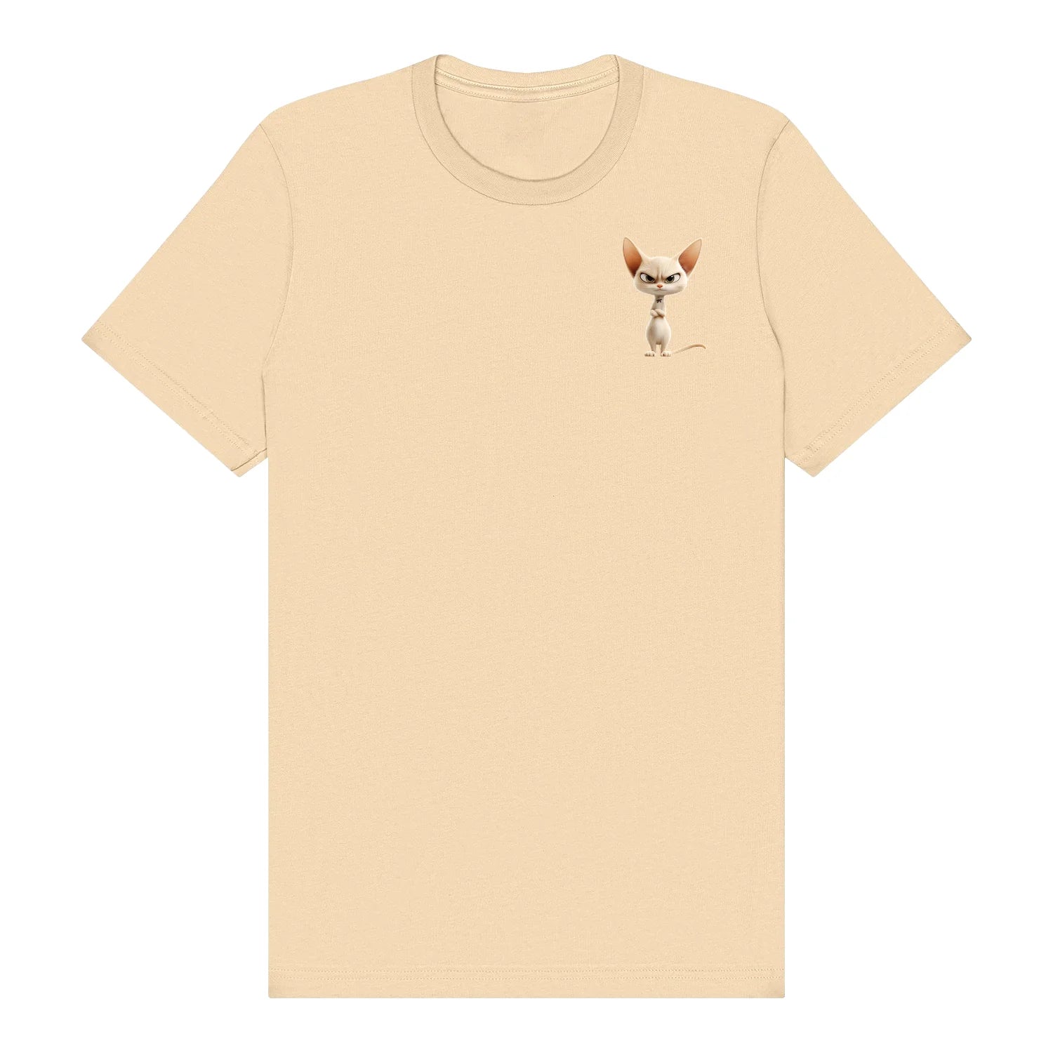 T-shirt Cat graphic 0051 - Soft Cream