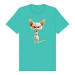T-shirt Cat graphic 0051 - Teal