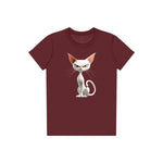 T-shirt Cat graphic 0052 - Maroon