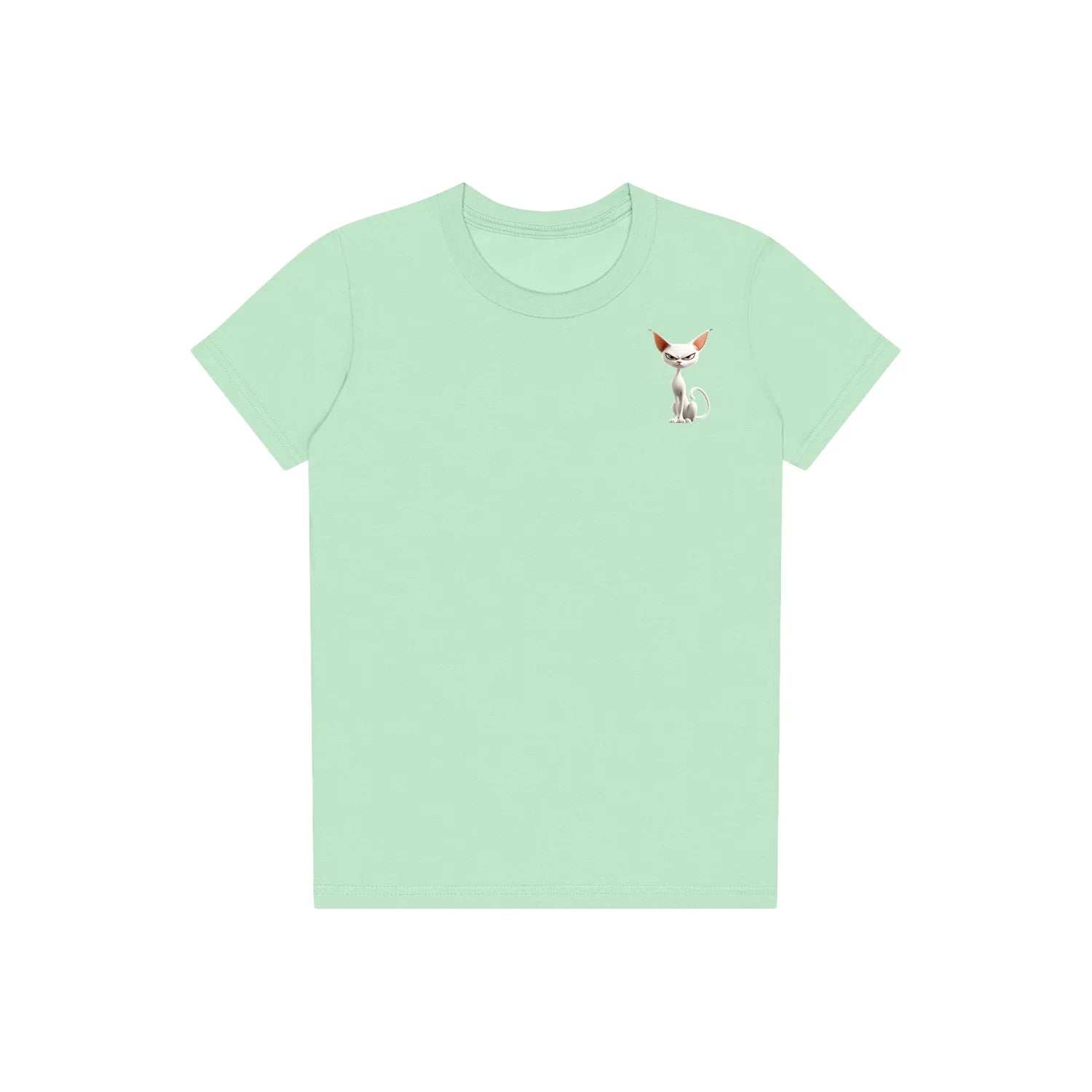 T-shirt Cat graphic 0052 - Mint
