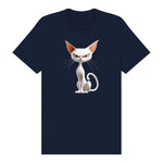 T-shirt Cat graphic 0052 - Navy