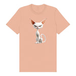 T-shirt Cat graphic 0052 - Peach