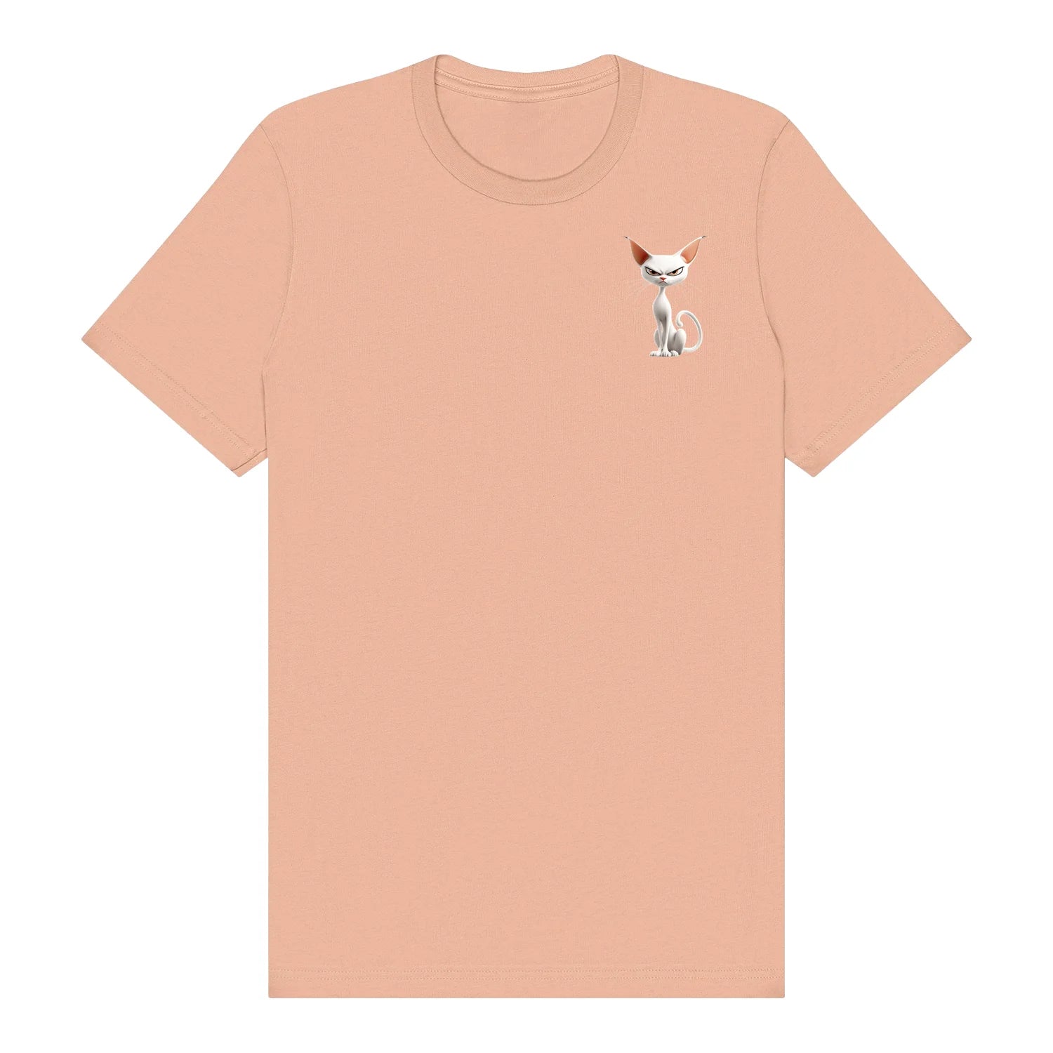 T-shirt Cat graphic 0052 - Peach
