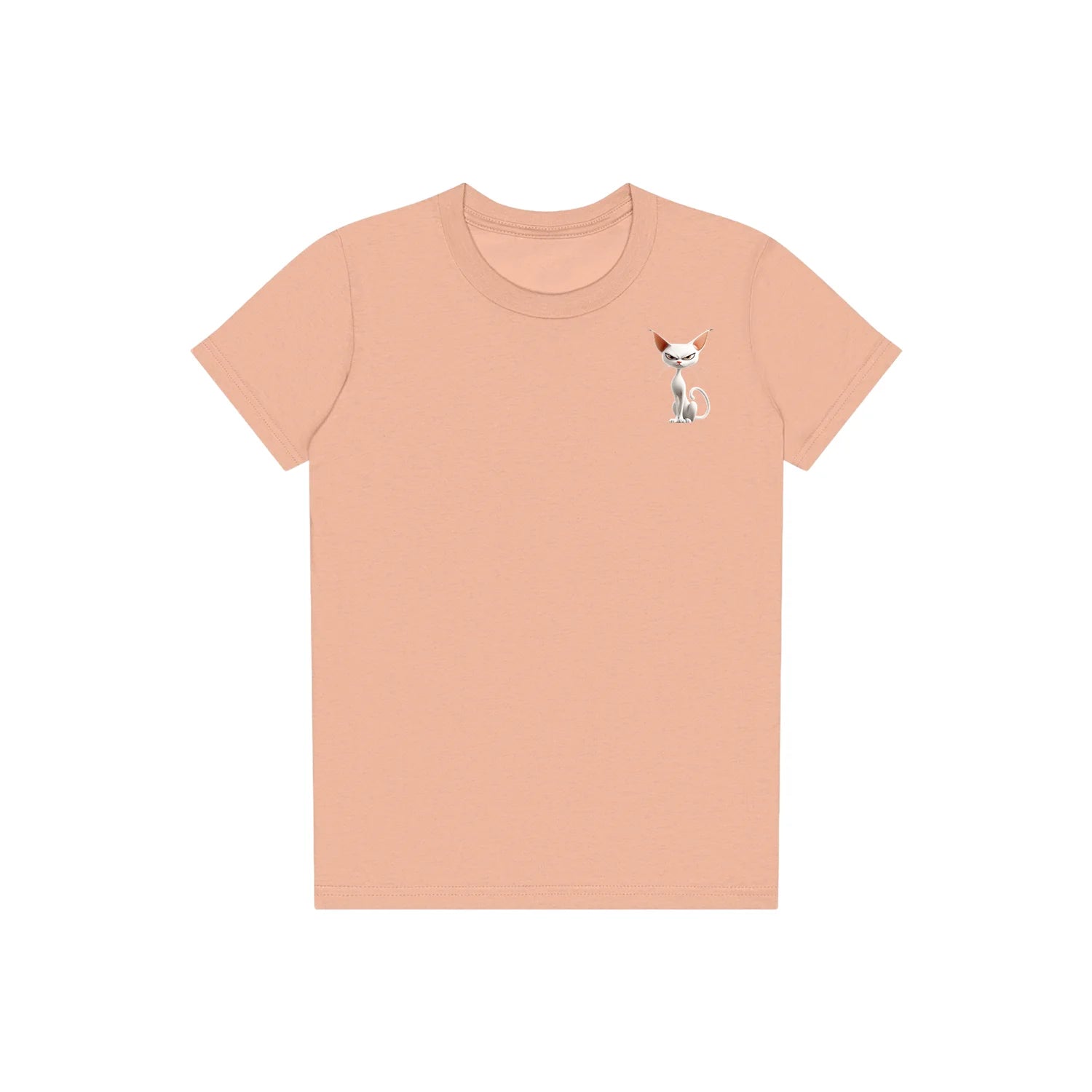 T-shirt Cat graphic 0052 - Peach