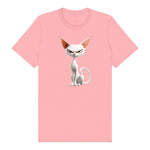 T-shirt Cat graphic 0052 - Pink