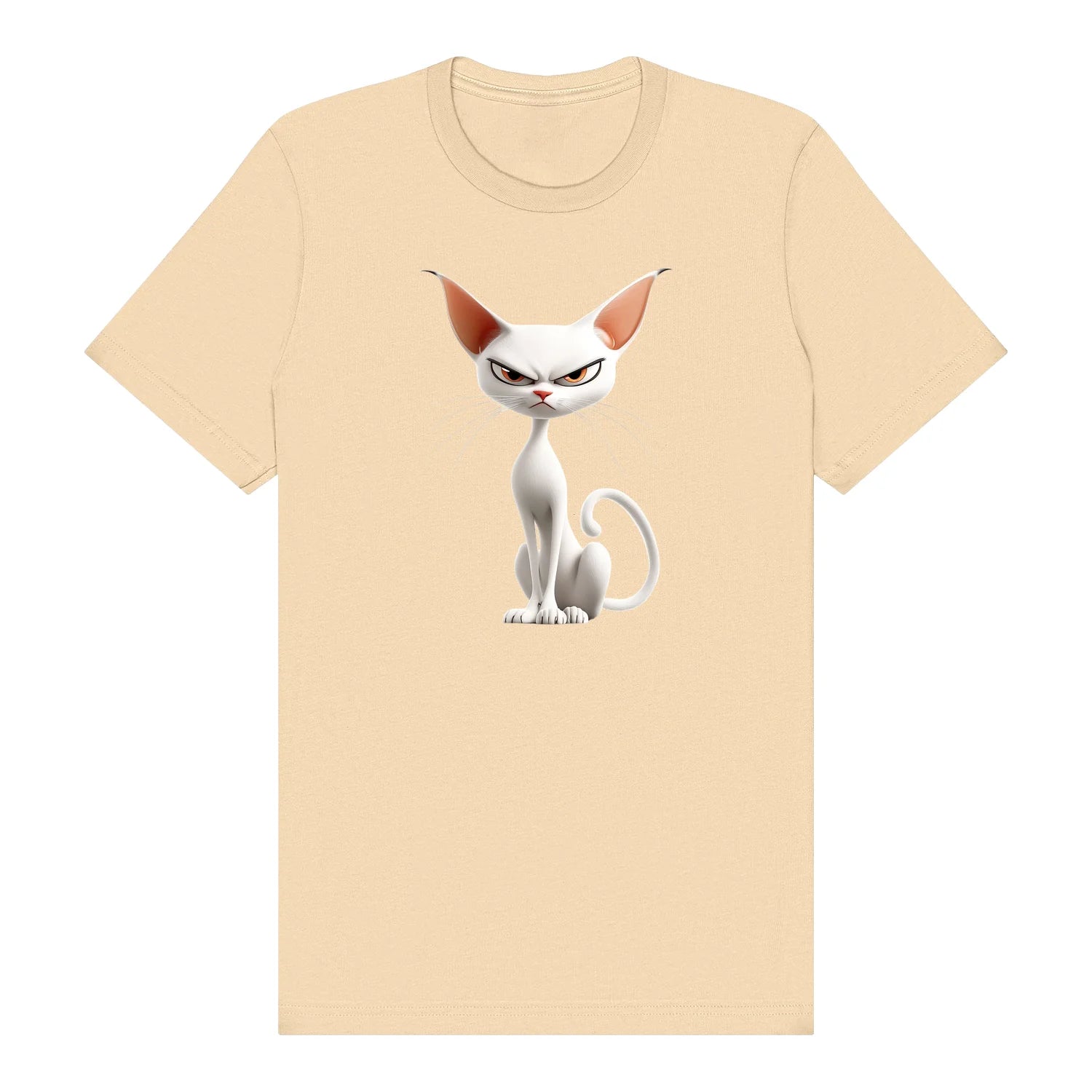 T-shirt Cat graphic 0052 - Soft Cream
