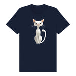 T-shirt Cat graphic 0053 - Navy