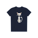T-shirt Cat graphic 0053 - Navy
