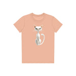 T-shirt Cat graphic 0053 - Peach