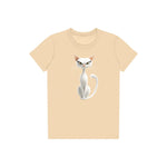T-shirt Cat graphic 0053 - Soft Cream