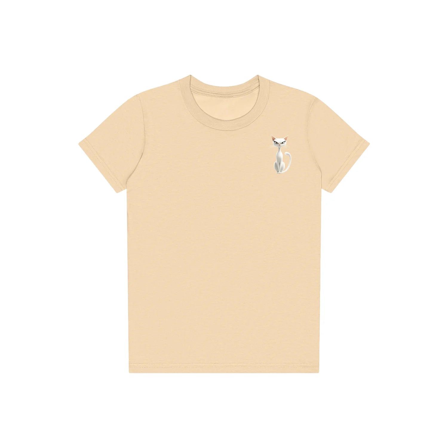 T-shirt Cat graphic 0053 - Soft Cream