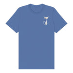 T-shirt Cat graphic 0054 - Columbia Blue
