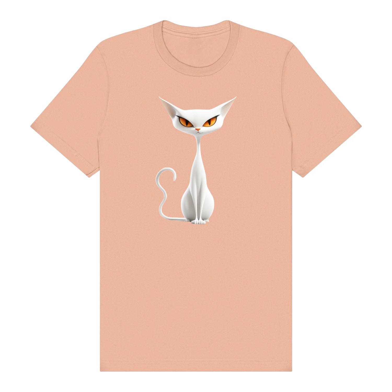T-shirt Cat graphic 0054 - Peach