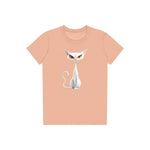 T-shirt Cat graphic 0054 - Peach