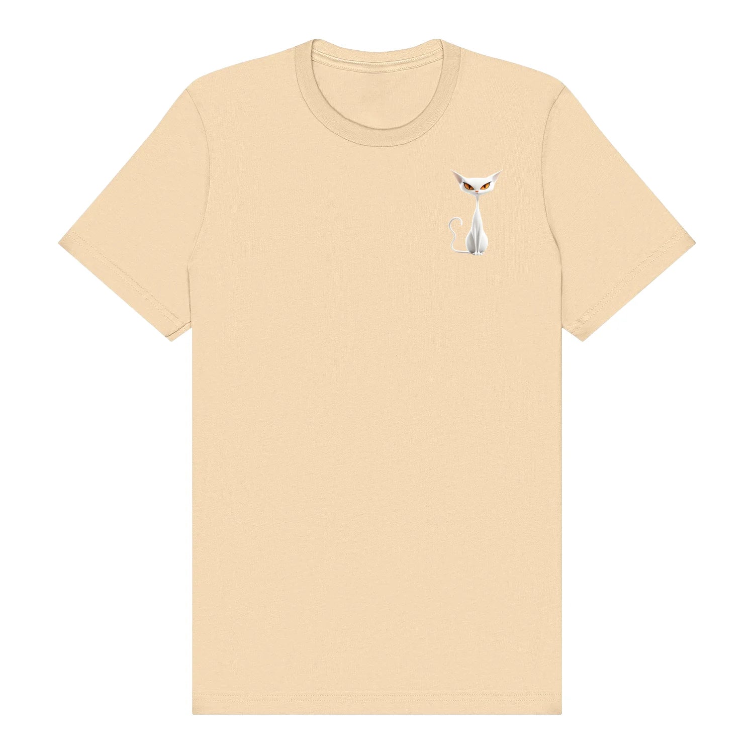 T-shirt Cat graphic 0054 - Soft Cream