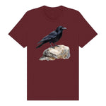 T-shirt common Bird graphic 0001 - Maroon