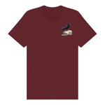 T-shirt common Bird graphic 0001 - Maroon