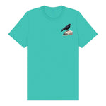 T-shirt common Bird graphic 0001 - Teal