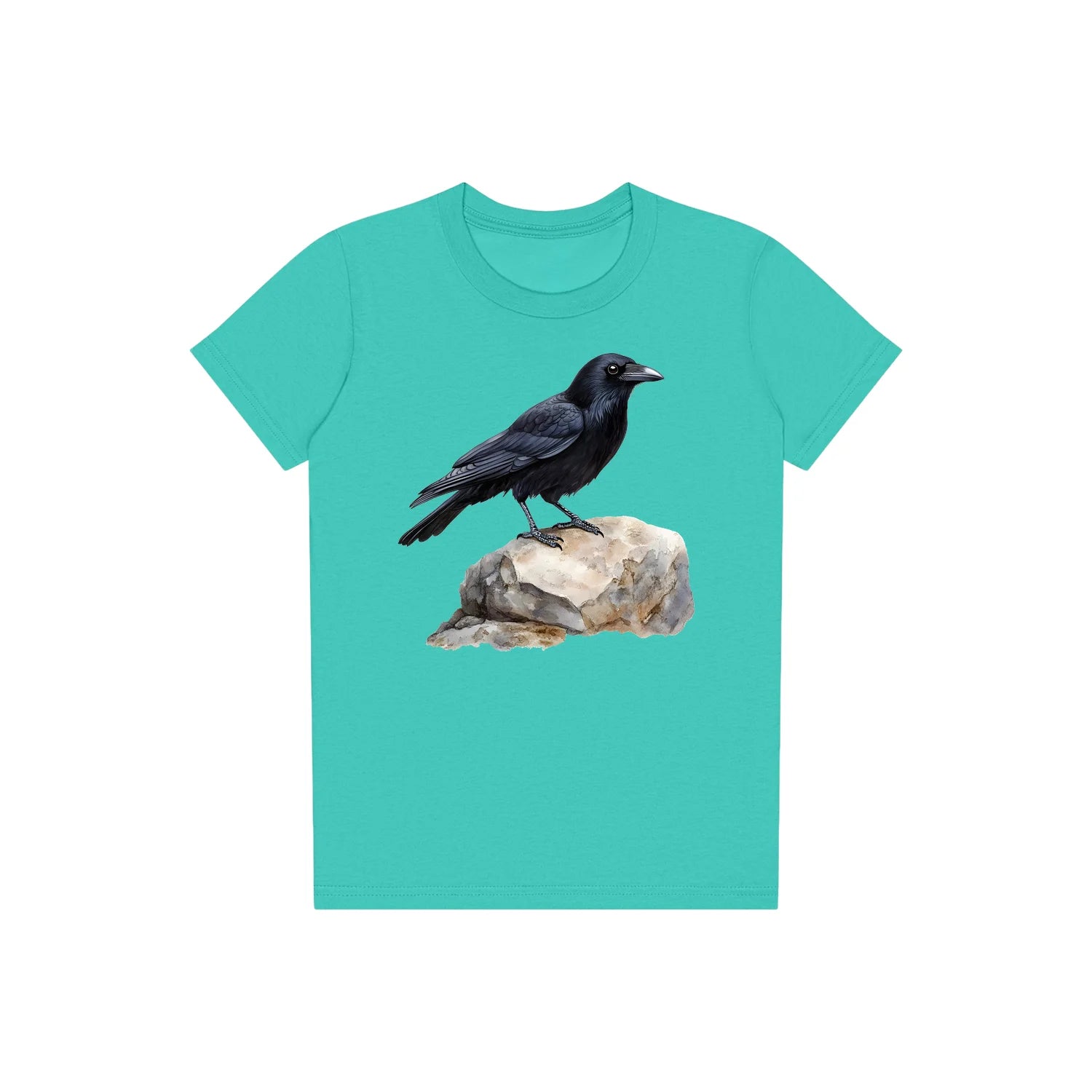 T-shirt common Bird graphic 0001 - Teal