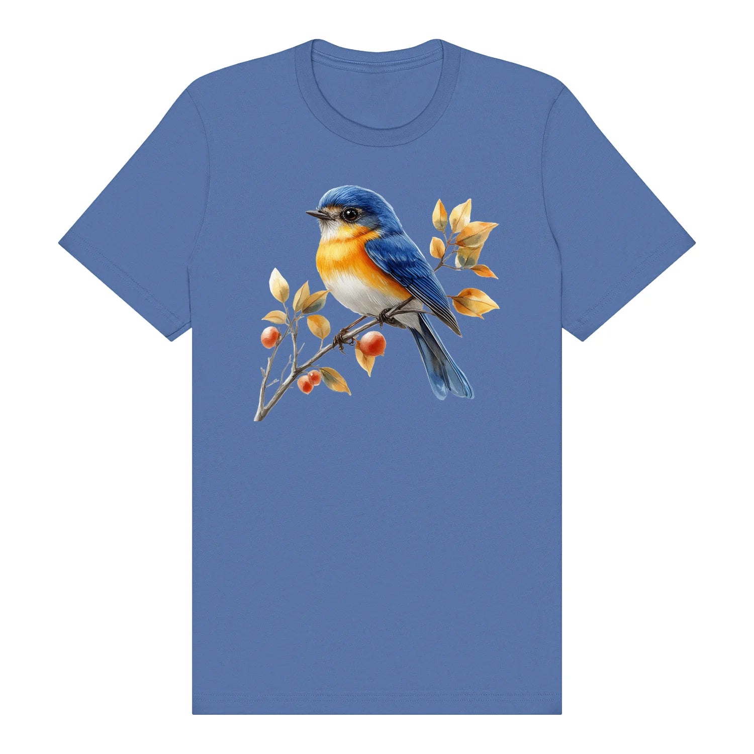 T-shirt common Bird graphic 0002 - Columbia Blue