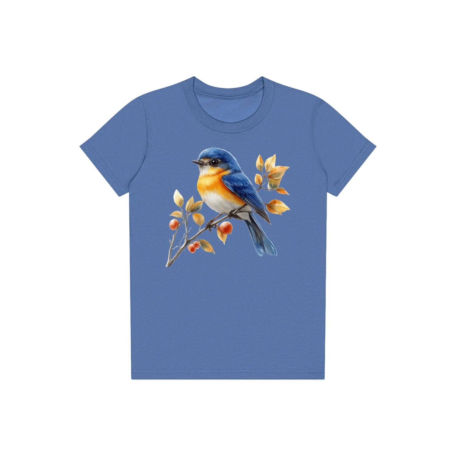 T-shirt common Bird graphic 0002 - Columbia Blue
