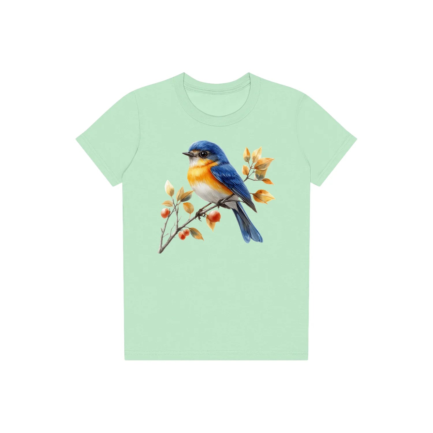 T-shirt common Bird graphic 0002 - Mint