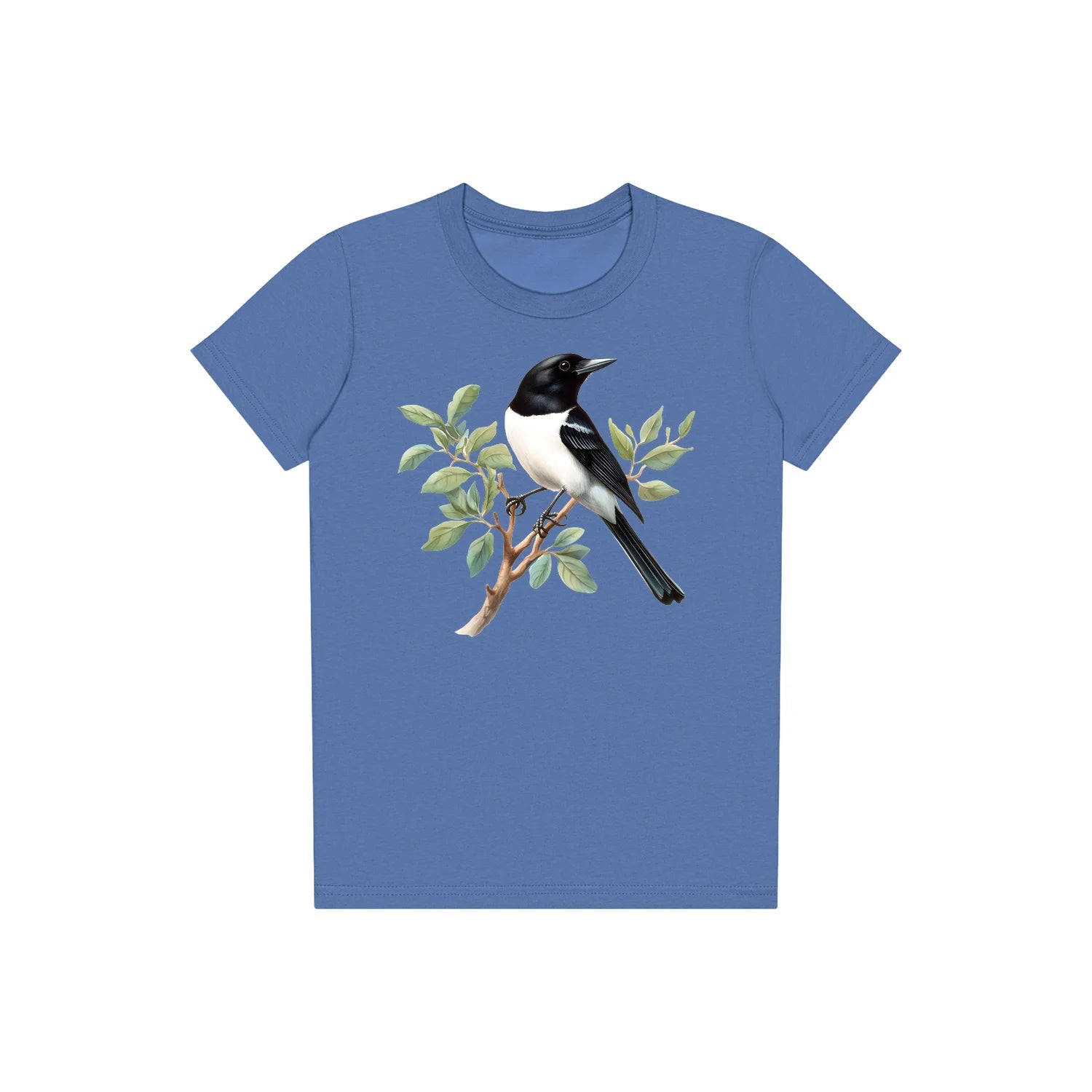 T-shirt common Bird graphic 0003 - Columbia Blue